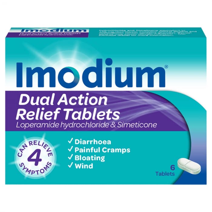 Imodium Plus Comforts – Diarrhoea, bloating, wind, cramping